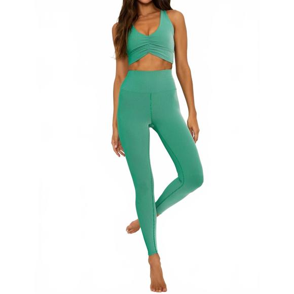 NEW BEACH RIOT tayler leggings in forest park two tone - Picture 1 of 5